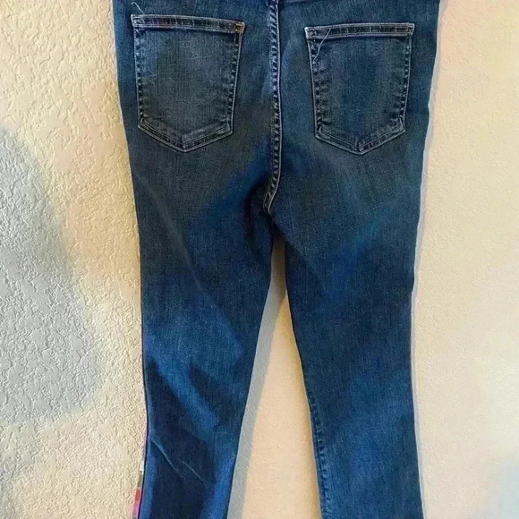 Veronica Beard Carolyn Tuxedo Striped Baby 10” Boot Jeans Size 26 - Picture 8 of 10